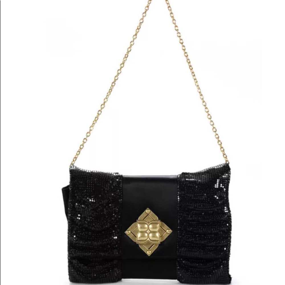 *AVAILABLE* BCBG MAX AZRIA blk sequin accent bag
